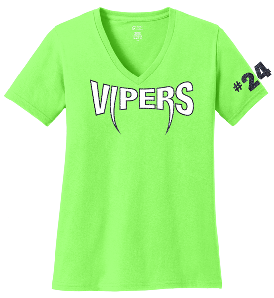 Vipers Glitter T Shirt Friday Threads 6622