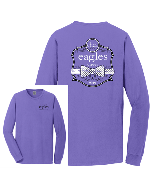 Picture of CHCA Cheer Pigment Dyed Long Sleeve T