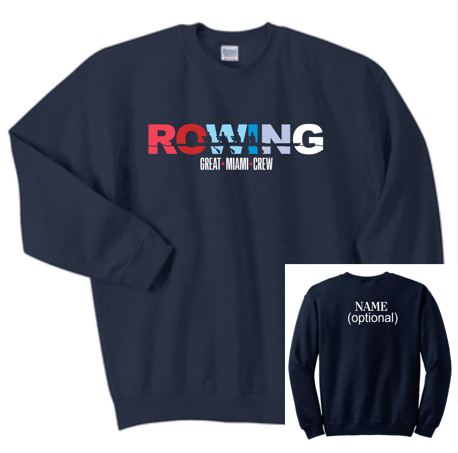 Great Miami Crew ROWING Crewneck or Hoodie Sweatshirt Friday Threads