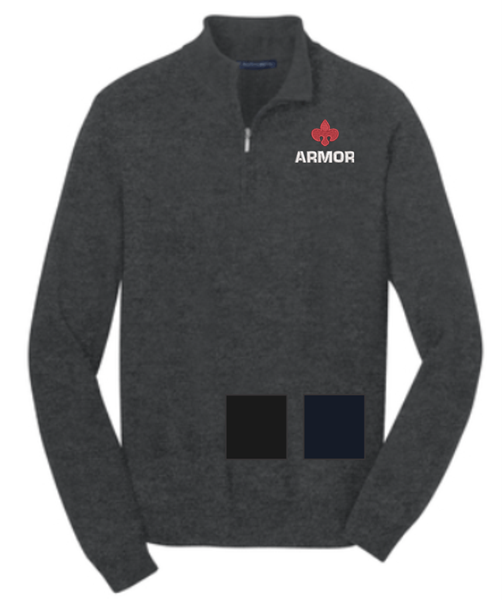 Picture of Armor Port Authority Unisex 1/2-Zip Sweater