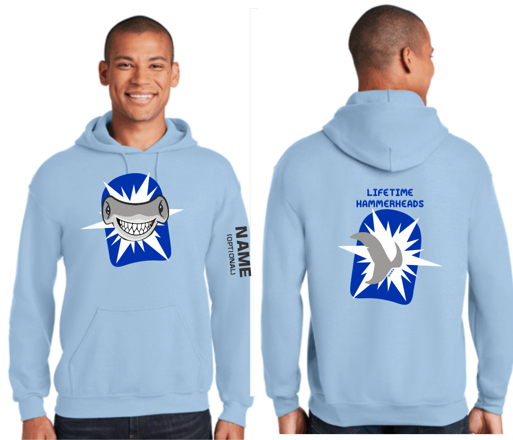 LIfetime Swim Team Adult Kickboard Hoodie Sweatshirt - Friday Threads