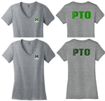 Picture of Mason PTO Ladies Grey Frost V-Neck T-Shirt