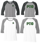 Picture of Mason PTO 3/4 Sleeve Ladies Raglan T-Shirt