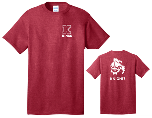 Picture of Kings Knights Spring Heather Red Short Sleeve
