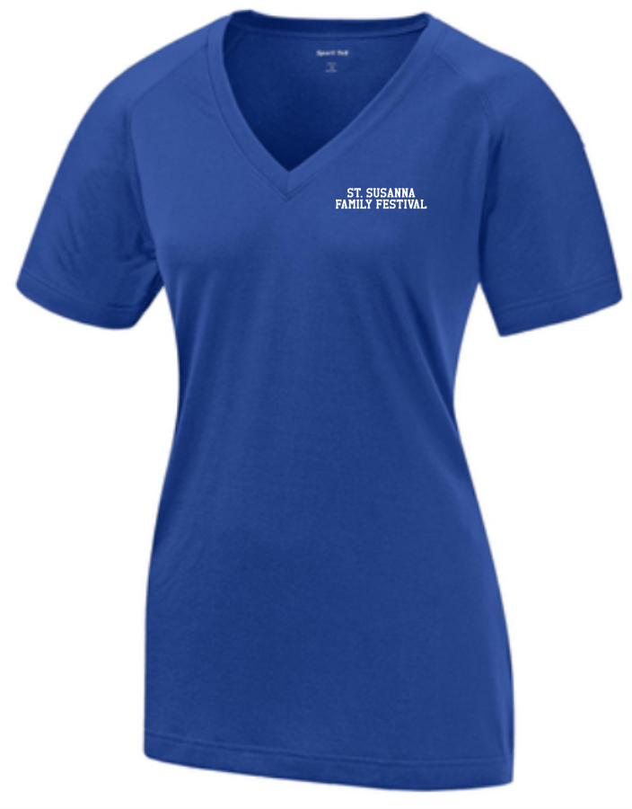 St. Susanna Festival Ladies Ultimate Performance Vneck Friday Threads