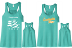 Picture of Countryside Y 24 Teal Womens Tank