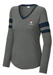 Picture of CASA Ladies V Neck LS Tee