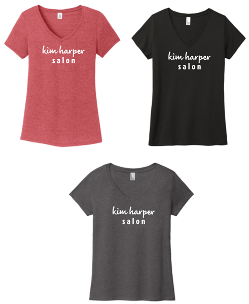Picture of Kim Harper Salon Women's V-Neck TriBlend Tee