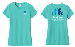 Picture of CMC Aqua Heather Ladies T