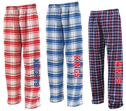 Picture of Kings Red Pom Text Pants Flannel