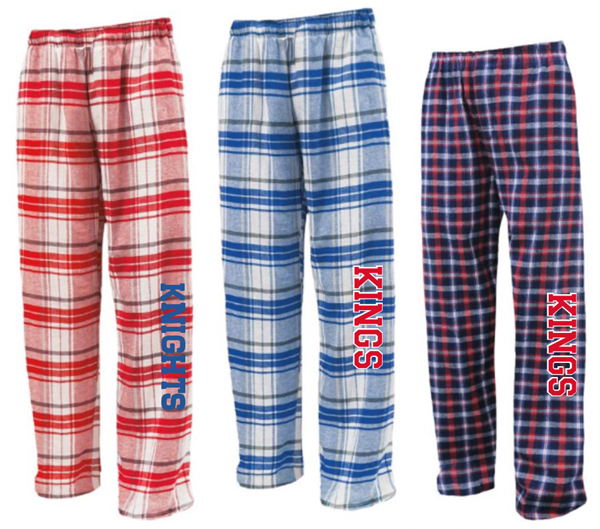 Picture of Kings Red Pom Text Pants Flannel