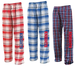 Picture of Kings Red Pom Text Pants Flannel